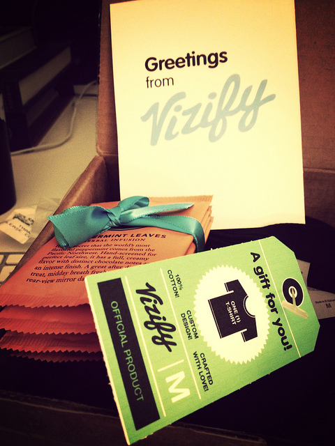 @Vizify delivers an awesome t-shirt. Well played.