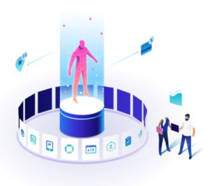 An illustration of the touch points that create a user experience.