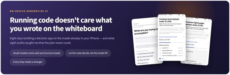 Code doesn’t care what you wrote on the whiteboard